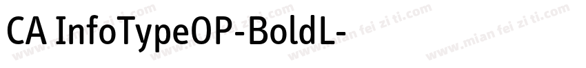 CA InfoTypeOP-BoldL字体转换